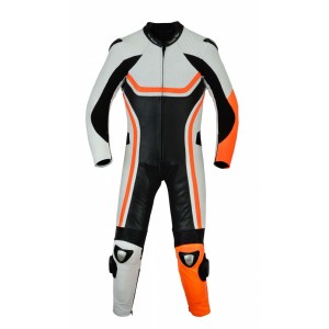 Custom made 1PC MOTORBIKE 100% COWHIDE LEATHER SUIT RACING BIKER SUIT CE ALL SIZES