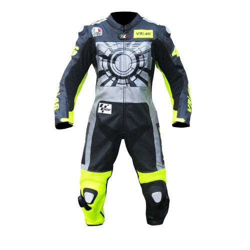 Valentino Rossi VR 46 MotoGp Leather Motorbike Racing Pant All size available