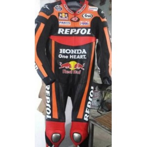 HONDA REPSOL MOTORBIKE RACING LEATHER SUIT CE APPROVED