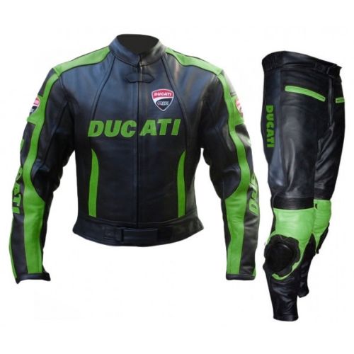 RTX Motorcycle Ducati Cowhide CE Armour leather suit Motorbike Racing Protection