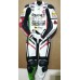 WHITE DUCATI CORSE MOTORBIKE RACING LEATHER SUIT CE APPROVED