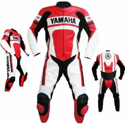 YAMAHA MOTORCYCLE CUSTOM MADE LEATHER RACING SUIT CE APPROVED