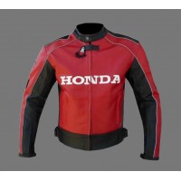 RACING RED VIEW ROTHMANS MOTORBIKE LEATHER JACKET CE APPROVED 