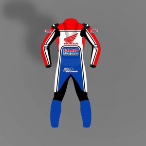 MotoGP Casey Stoner Honda HRC MotorcycleMotorbike Racing Suit Cowhide Leather