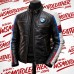 BMW Cafe Racer Leather Jacket Black Motorcycle Riding Jacket 2026