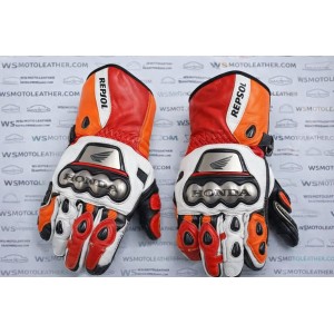 Honda Repsol Motorcycle Leather Gloves – Premium Racing & Protective Riding Gloves 2026