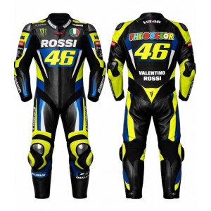 Valentino Rossi MotoGP 2025 Leather Racing Suit Motorcycle Track Gear