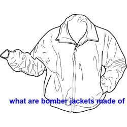 what are bomber jackets made of