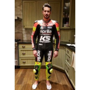 Aprilia Racing Rapidi Motogp Motorbike Leather Racing Suit 2019 Model All Size