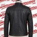 Belstaff Cafe Racer Leather Jacket – Classic Black Slim Fit Biker Jacket
