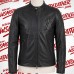 Belstaff Cafe Racer Leather Jacket – Classic Black Slim Fit Biker Jacket