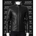 Premium Black Cafe Racer Leather Jacket | Vintage Motorcycle Style