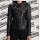 Black Moto Studded Leather Biker Jacket