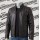Black Rivet Leather Jacket Mens – Fashion Vintage Biker Jacket