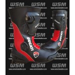 Mens Ducati Motorbike Leather MotoGP Boots Racing Riding Sports Shoes 2026