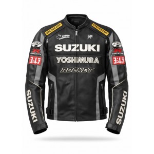 Joe Rocket Suzuki  Leather Jacket – Premium Motorcycle Racing Jacket for Riders