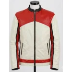  Marlboro Racing  Leather Jacket  Red & White