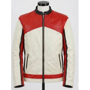  Marlboro Racing  Leather Jacket  Red & White