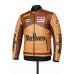 Marlboro Brown Leather Racing Jacket – Vintage Biker Style Jacket