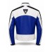 Martini Racing Jacket Blue & White Leather Biker Jacket