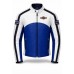 Martini Racing Jacket Blue & White Leather Biker Jacket
