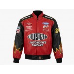 Jeff Gordon  NASCAR Racing Leather Bomber Jacket