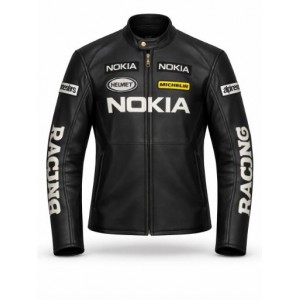Nokia Motorcycle Racing Leather Jacket – Stylish & Durable