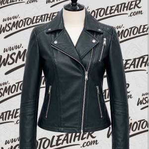 Premium Petite Leather Moto Jacket | Fashion Motorcycle Jacket
