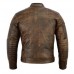 Rksports 06 Mens Brown Fashion Leather Motorcycle Motorbike Jacket with Armour