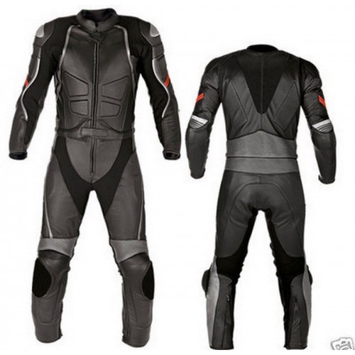 Motorbike/Motorcycle Leather Suit Biker Men Racing Leather Jacket Trouser 