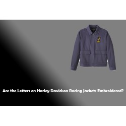 Are the Letters on Harley Davidson Racing Jackets Embroidered?