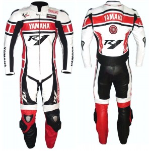 YAMAHA-R1-1-OR-2 PC Motorbike Leather Suit Men Racing Leather Suit