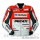 NEW DUCATI  CORSE 2019 RED MOTORBIKE BIKER COWHIDE LEATHER JACKET CE APPROVED PADS