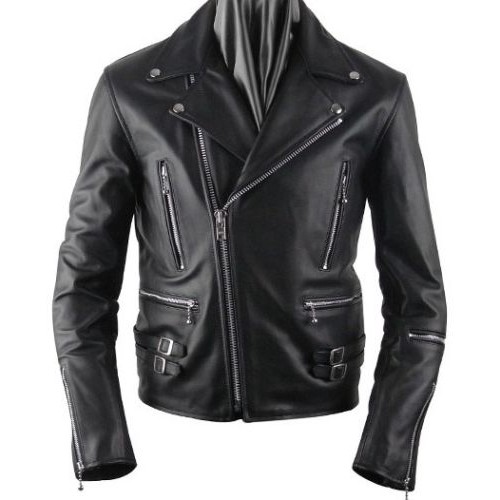 Men's Leather Multiple Use Fashion Casual Zipper Motorcycle Jacket New All Sizes