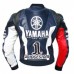 jorge lorenzo yamaha Moto Veste en cuir Biker cuir de vachette Jacket HOMMES
