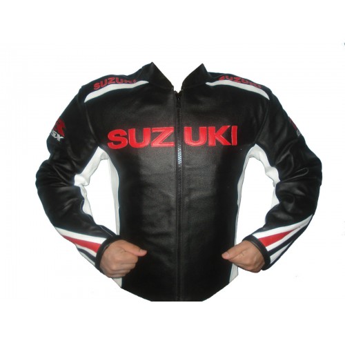 Suzuki Motorcycle Leather Jacket Racing Motorbike MotoGp Sports Leather Jacket