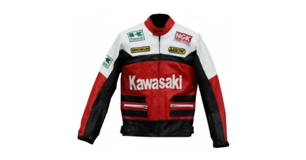 Kawasaki Red Motorcycle Biker Racing 