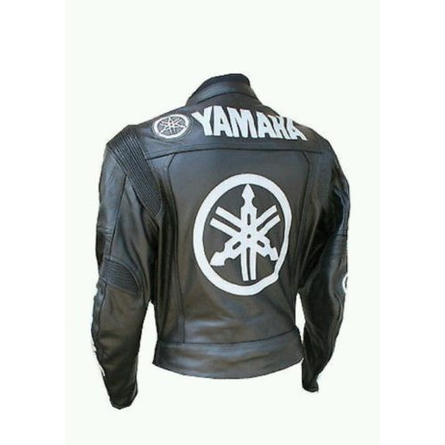 YAMAHA MOTORCYCLE MOTORBIKE RACING LEATHER JACKET CE APPROVED PROTECTION