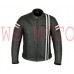 Rksports Speed-2 Mens Retro Fashion Leather Motorcycle Black Jacket with Armour