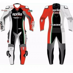 Aprilia Leather Motorcycle Leather Racing Suit CE Approved 1 PC 2 PC